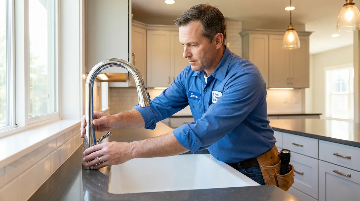 Kitchen faucet installation by Johns Plumbing LLC in High Springs